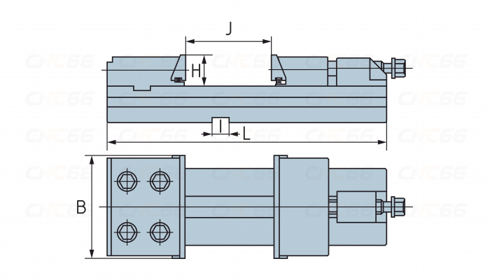 Тиски станочные прецизионные GT300B 300x300