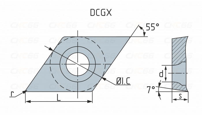 DCGX11T308-AC-SK001 Пластина токарная