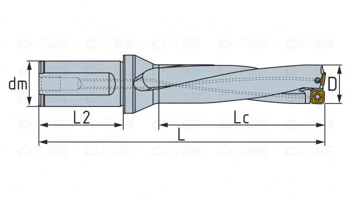 UD30.SP05.135.W20 Сверло со сменными пластинами