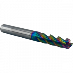 Фреза радиусная твердосплавная 3 зуба, HRC 60,12х55х12х150L,R1