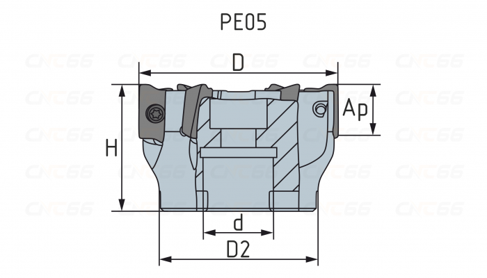 PE05.17A27.080.07 Фреза торцевая насадная