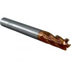 Фреза радиусная твердосплавная 4 зуба, HRC 55, 10х20х10х75L,R05