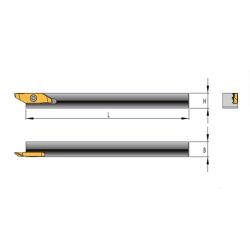 HDXL-1616-130 Державка токарная по металлу