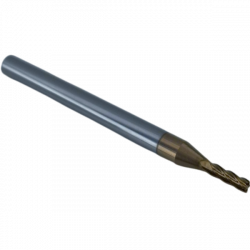 Концевая фреза с плоским торцом 4 зуба, HRC 55, 2х6х4х50L