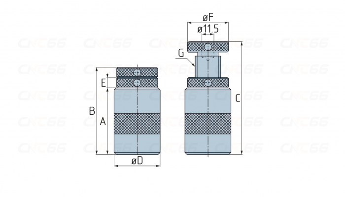 СП1.1-Н165 Домкрат с магнитным основанием