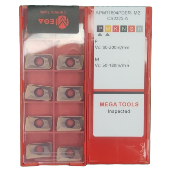 APMT1604PDER-M2-CS2325-А Пластина фрезерная для стали и нержавеющей стали MEGA