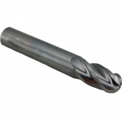 Фреза сферическая твердосплавная 4 зуба, HRC45, 8x16x8x60L, R4