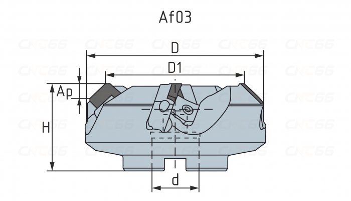 AF03.15A27.080.04 Фреза торцевая насадная