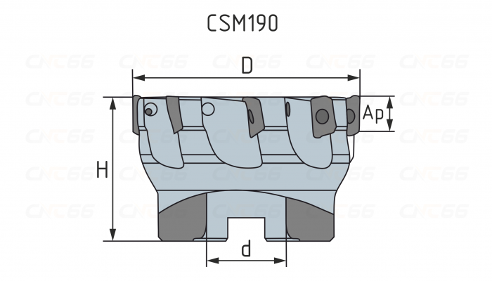 CSM190-063A2207-AO11 Фреза торцевая насадная
