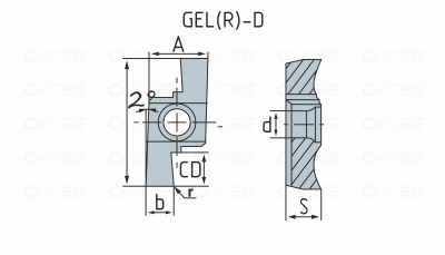 GEL100-D Пластина токарная