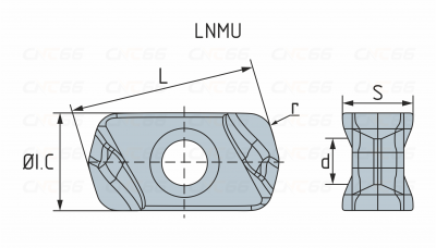 LNMU0303ZER-MJ-HR52522B Фрезерная пластина