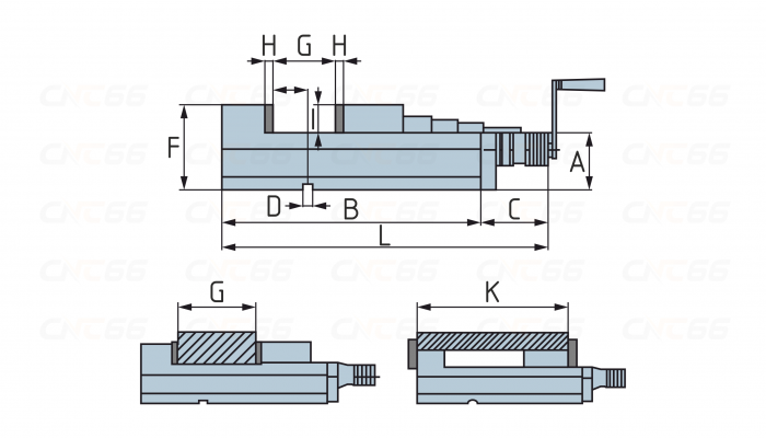 CHV-160A Тиски гидравлические станочные высокого давления