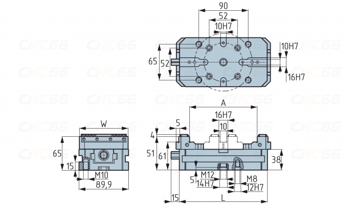 Тиски самоцентрирующиеся 5-осевые Gerardi 650-2х120