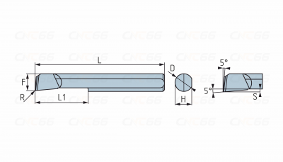 PSBTR6-25L-R0.2-KTX Мини-резец для продольного растачивания