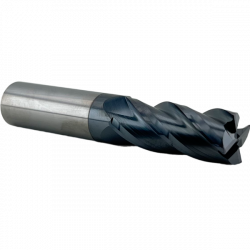 Концевая фреза с плоским торцом 4 зуба, HRC 45, 12х45х12х100L