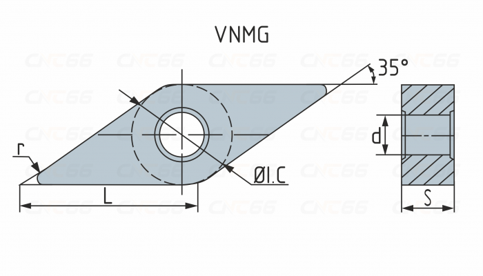 VNMG160408-SM3-1020 Пластина токарная