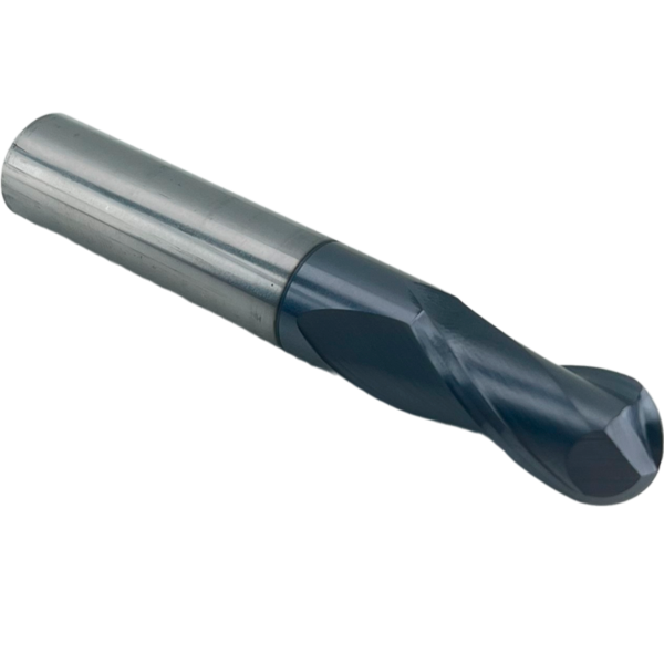 Фреза сферическая твердосплавная 2 зуба, HRC68, 8x16x8x60L, R4