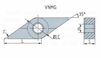 VNMG160404-SM3-WRPU10 Пластина токарная