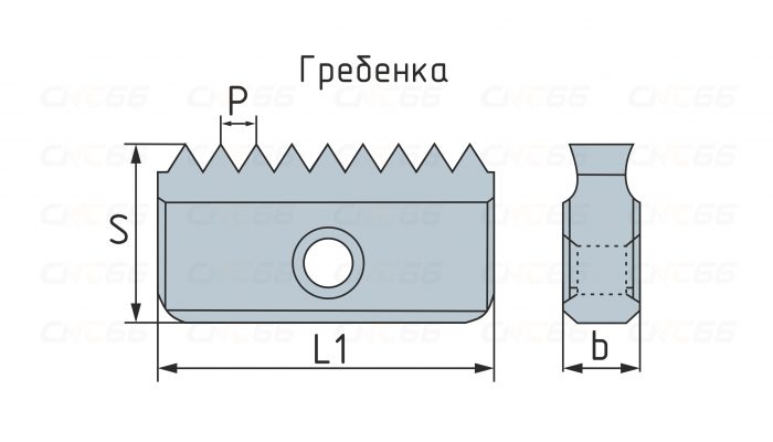 21N300ISO-ZP15 Лезвие для резьбофрез