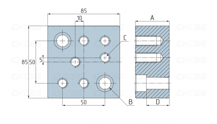 СП1.9-1250 Позиционная плита-адаптер