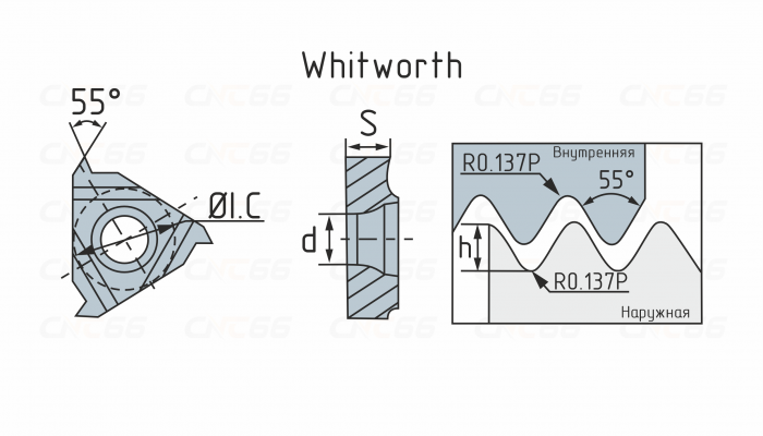 16ER19W-WS5125 Пластина резьбовая