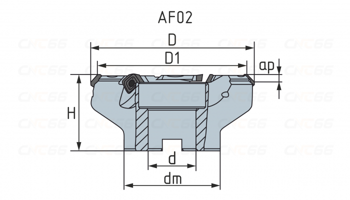 AF02.12A22.063.04 Фреза торцевая насадная
