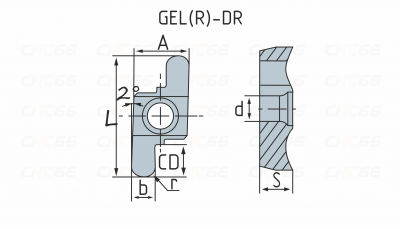 GER150-075DR Пластина токарная