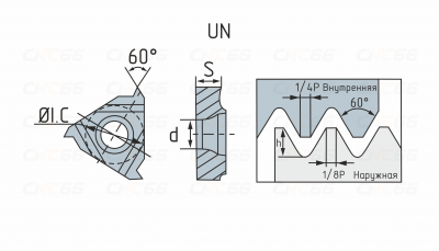 11NR14UN-DM215 Пластина резьбовая