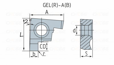 GER100-B Пластина токарная