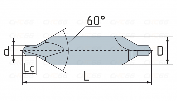 Сверло центровочное d=2,5 мм, Тип A, HSS-Co5