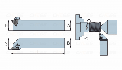 SVER4040R27-10 Резец резьбовой для нарезания наружной резьбы