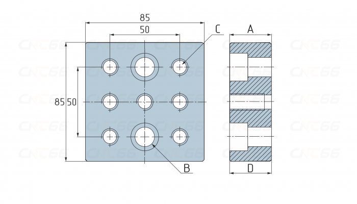СП2.0-1630 Позиционная плита-адаптер