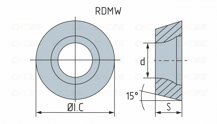 RDMT1204MO-MM HR52522B (под фрезу Walter) Пластина фрезерная