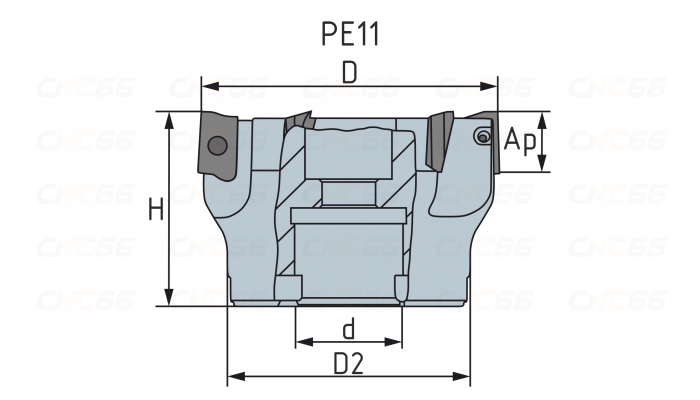 PE11.10A27.080.08 Фреза торцевая насадная