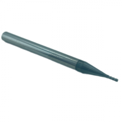 Концевая фреза с плоским торцом 4 зуба, HRC 66, 1х3х4х50L, Угол спирали 45°