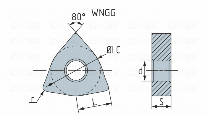 WNGG080408-MF-TP725 Пластина токарная