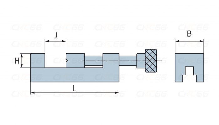 Тиски станочные прецизионные QGG73 73x100