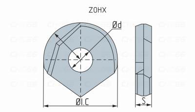 ZOHX2005-GM-YBG252 Пластина фрезерная