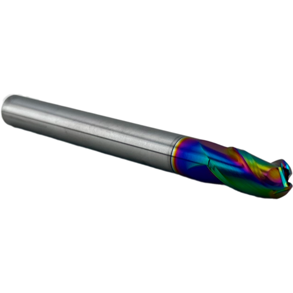 Фреза сферическая твердосплавная 3 зуба, HRC 65, 4х15х4х150L,R2