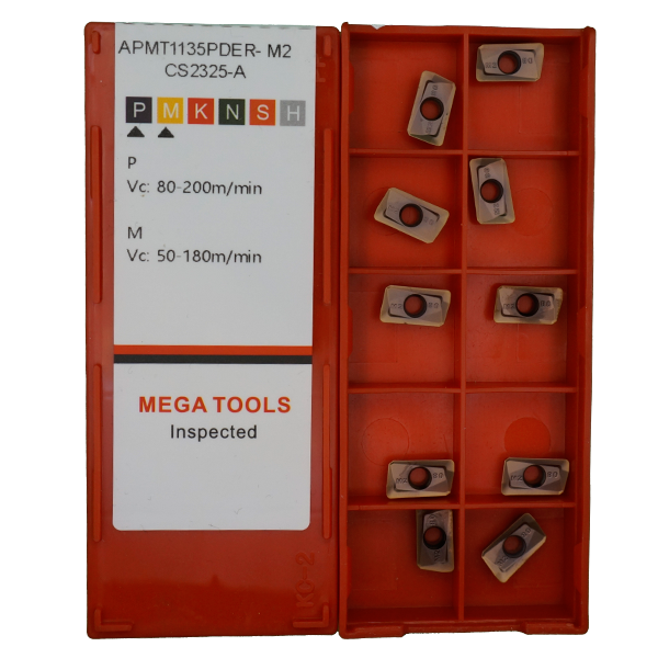 APMT1135PDER-M2-CS2325-А Пластина фрезерная для стали и нержавеющей стали MEGA