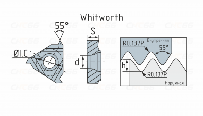 16IR19W-WS5125 Пластина резьбовая