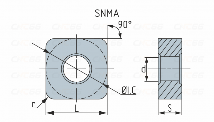 SNMA190616-YBD152 Пластина токарная