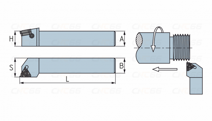 SWL3225P22 Резец (державка) для наружной резьбы