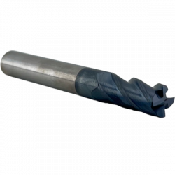 Фреза радиусная твердосплавная 4 зуба, HRC 45, 10х20х10х75L,R05