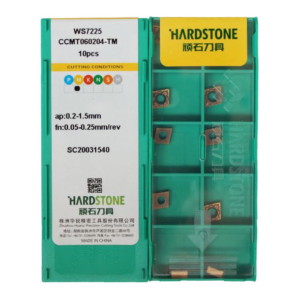 CCMT060204-TM-WS7225 Пластина токарная для нержавеющей стали, получистовая обработка