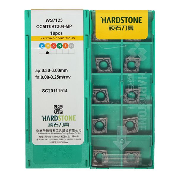 CCMT09T304-MP-WS7125 Пластина токарная для нержавеющей стали, получистовая обработка