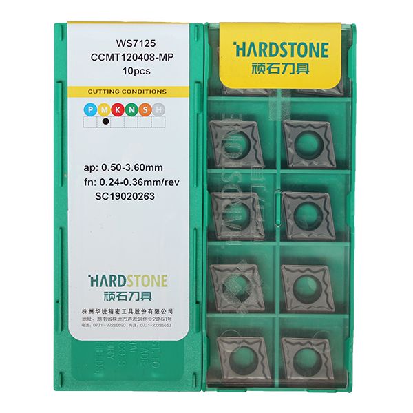 CCMT120408-MP-WS7125 Пластина токарная для нержавеющей стали, черновая обработка