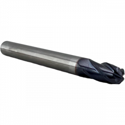 Фреза сферическая твердосплавная 4 зуба, HRC70, 4x10x4x75L,R2