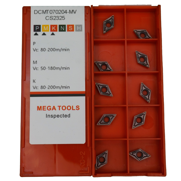 DCMT070204-MV-CS2325 Пластина токарная для стали и нержавеющей стали MEGA