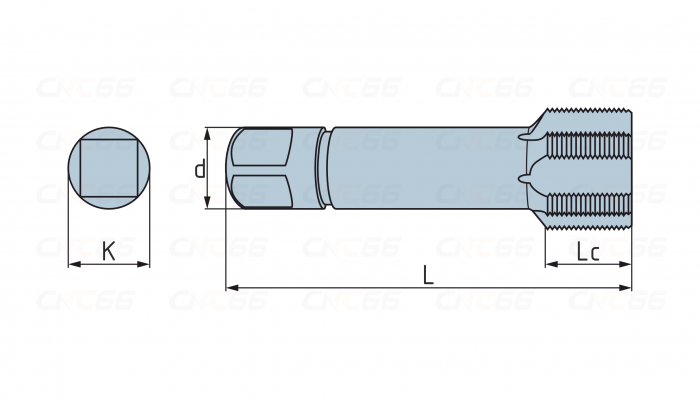 Метчик для трубной резьбы, конический Rс 3/8